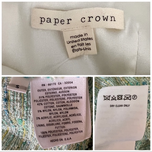 •PAPER CROWN• Anthropologie Parkside Tweed A-Line Dress - Picture 13 of 15